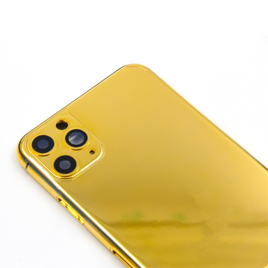 For iPhone 11 Pro Max 24K Gold Plated Housing Replacement Cover